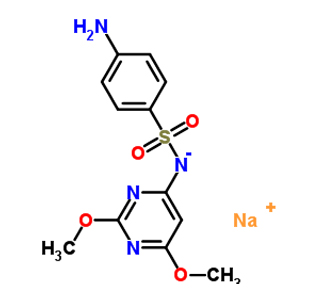 سلفاديميثوكسين ملح الصوديوم كاس 1037-50-9