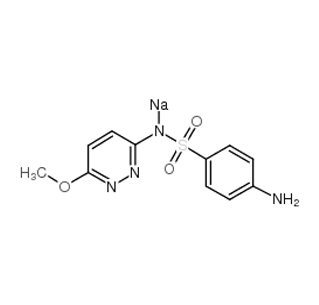 سلفاميثوكسيبيريدازين الصوديوم كاس 2577-32-4