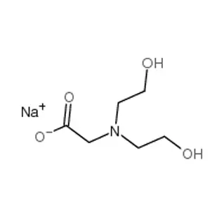 N ، N'-مكرر (2-Hydroxyethyl) جليسين ملح الصوديوم CAS 139-41-3
