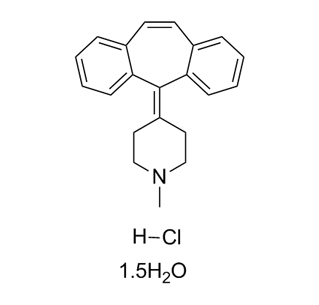 Cyproheptadine هيدروكلوريد CAS 41354-29-4
